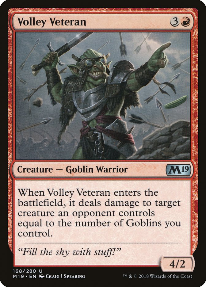 Volley Veteran [Core Set 2019] | L.A. Mood Comics and Games