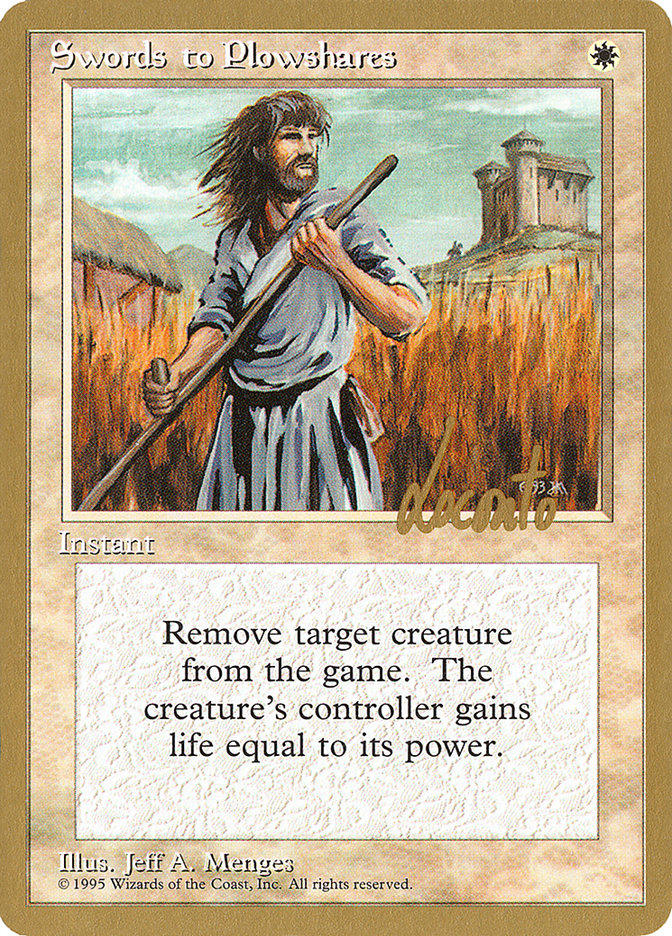 Swords to Plowshares (Michael Loconto) [Pro Tour Collector Set] | L.A. Mood Comics and Games