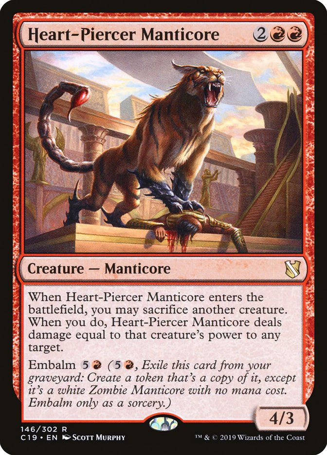 Heart-Piercer Manticore [Commander 2019] | L.A. Mood Comics and Games