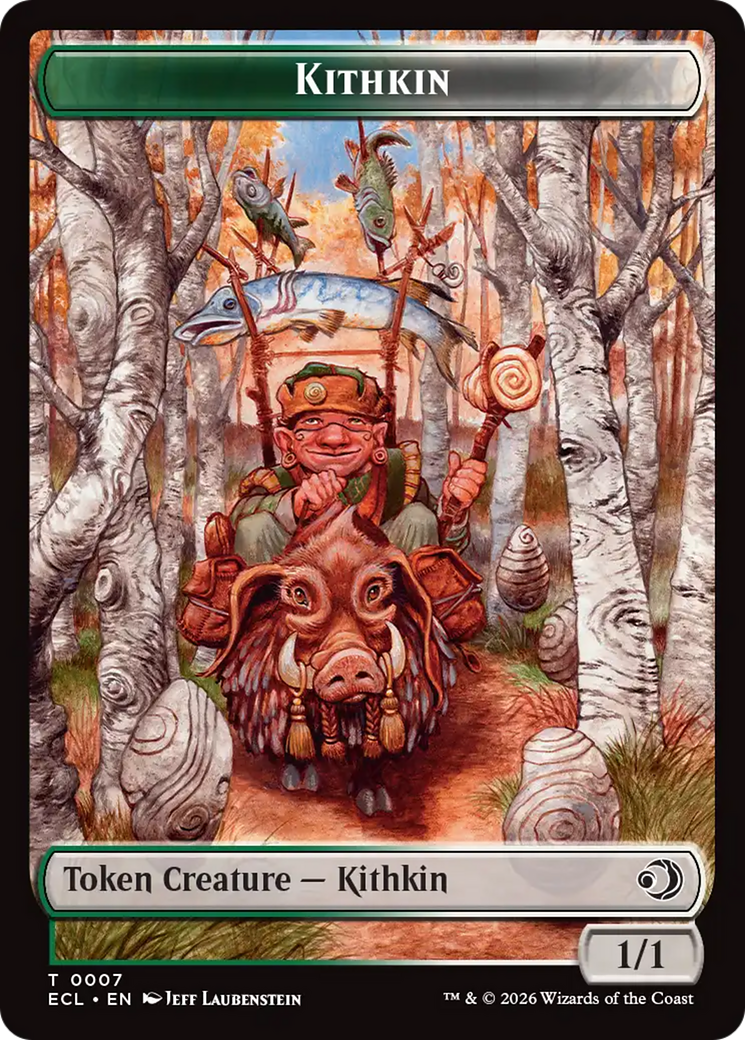 Elf // Kithkin (0007) Double-Sided Token [Lorwyn Eclipsed Tokens] | L.A. Mood Comics and Games