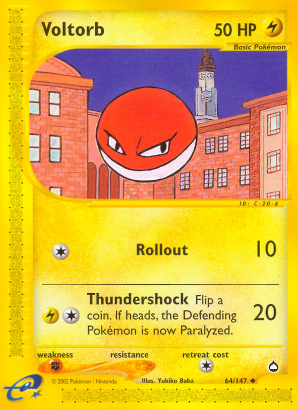 Voltorb (64/147) [Aquapolis] | L.A. Mood Comics and Games