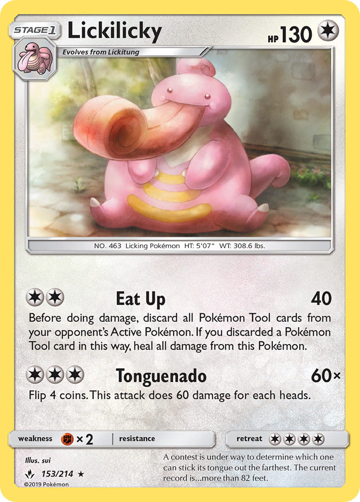 Lickilicky (153/214) [Sun & Moon: Unbroken Bonds] | L.A. Mood Comics and Games