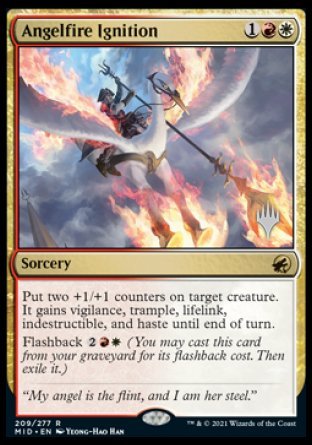Angelfire Ignition (Promo Pack) [Innistrad: Midnight Hunt Promos] | L.A. Mood Comics and Games