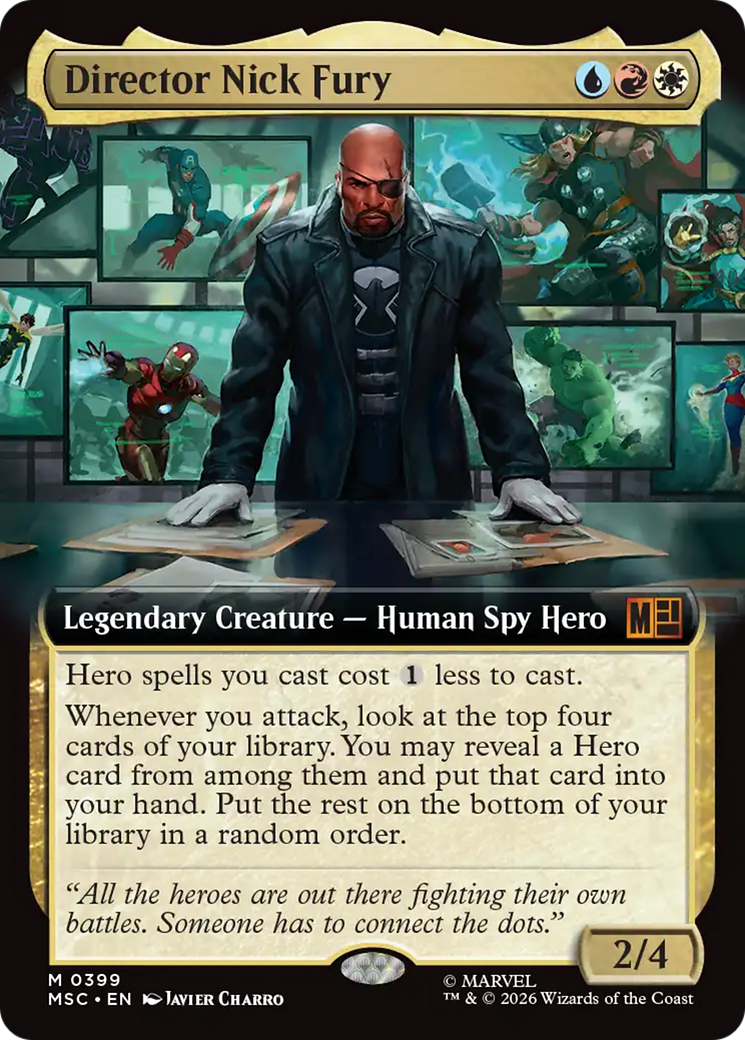 Director Nick Fury (Extended Art) [Marvel Super Heroes Commander] | L.A. Mood Comics and Games
