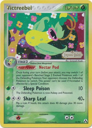 Victreebel (13/92) (Stamped) [EX: Legend Maker] | L.A. Mood Comics and Games
