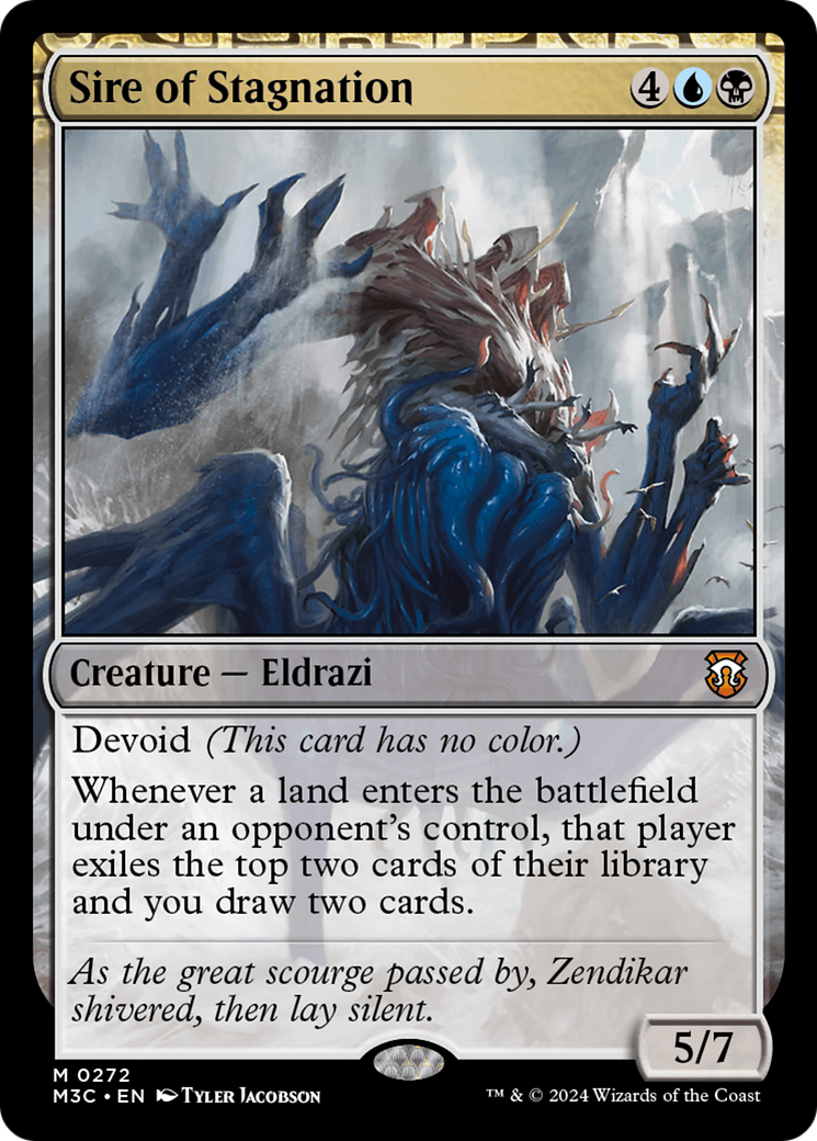 Sire of Stagnation (Ripple Foil) [Modern Horizons 3 Commander] | L.A. Mood Comics and Games