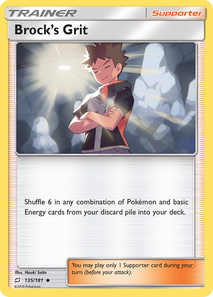 Brock's Grit (135/181) [Sun & Moon: Team Up] | L.A. Mood Comics and Games