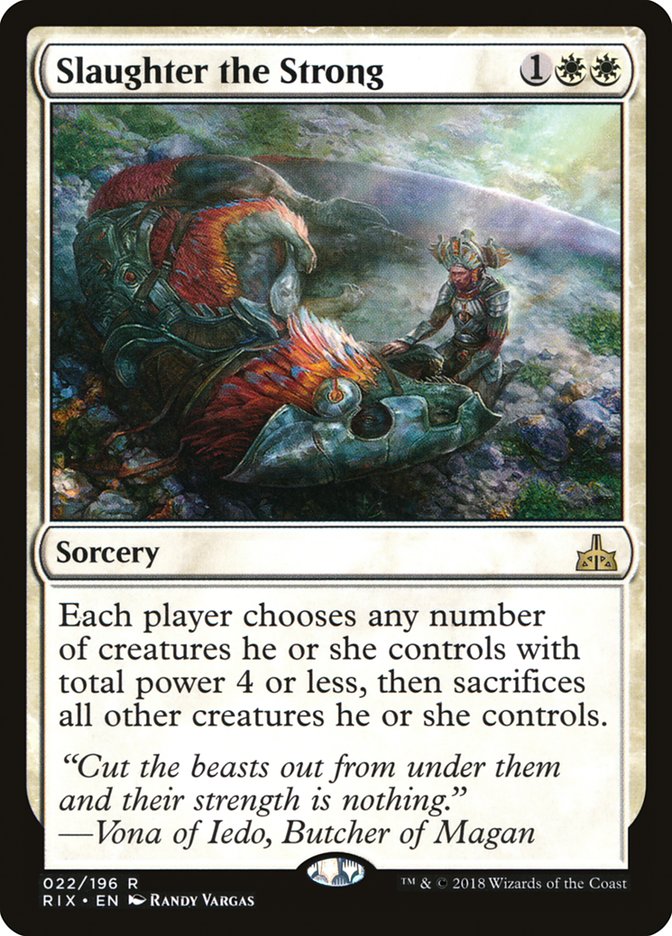 Slaughter the Strong [Rivals of Ixalan] | L.A. Mood Comics and Games