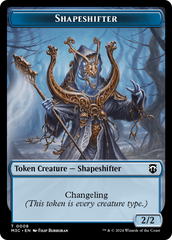 Beast (0010) (Ripple Foil) // Shapeshifter (0008) Double-Sided Token [Modern Horizons 3 Commander Tokens] | L.A. Mood Comics and Games
