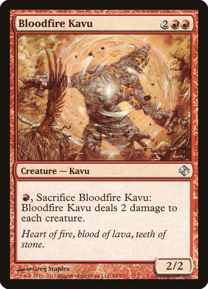 Bloodfire Kavu [Duel Decks: Venser vs. Koth] | L.A. Mood Comics and Games