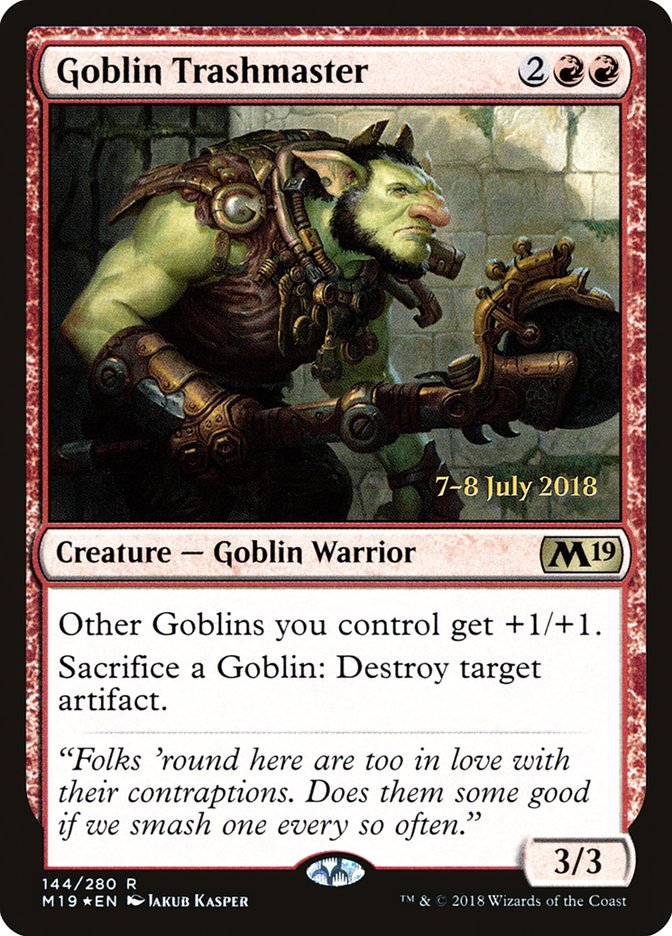 Goblin Trashmaster [Core Set 2019 Prerelease Promos] | L.A. Mood Comics and Games