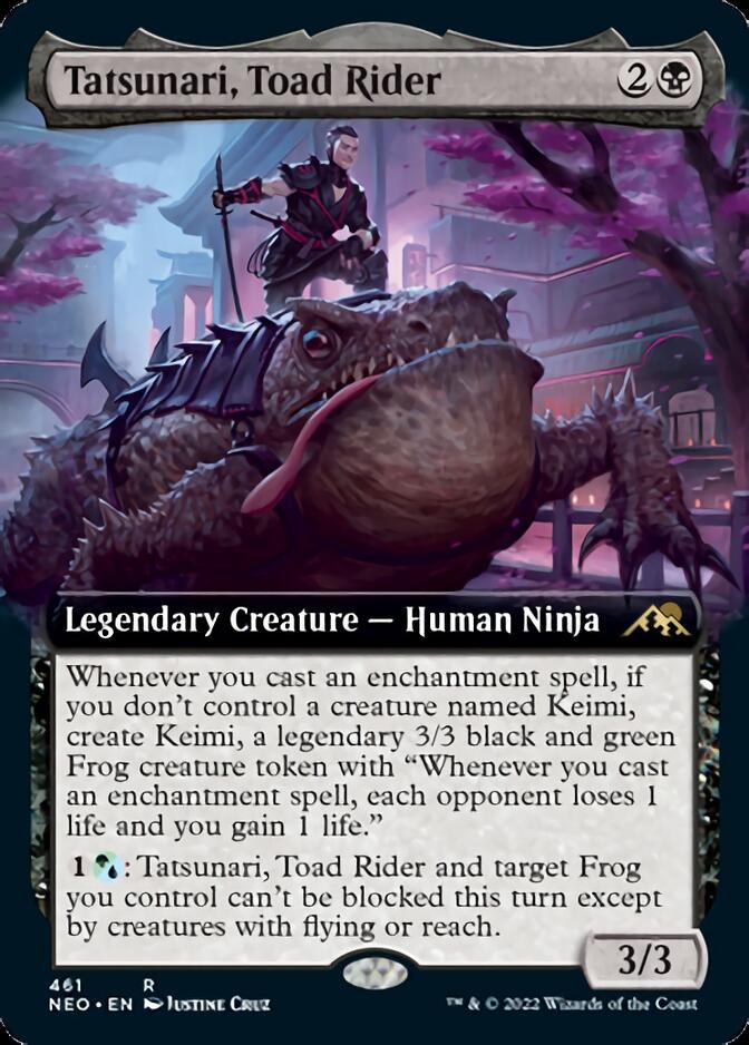 Tatsunari, Toad Rider (Extended Art) [Kamigawa: Neon Dynasty] | L.A. Mood Comics and Games