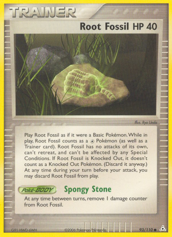 Root Fossil (93/110) [EX: Holon Phantoms] | L.A. Mood Comics and Games