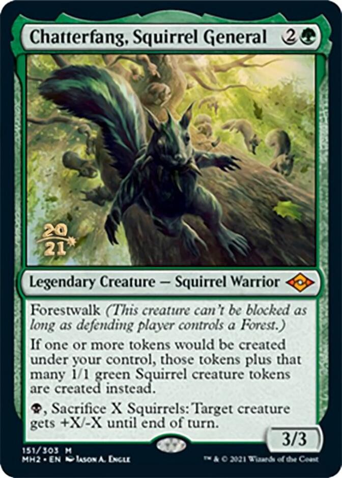 Chatterfang, Squirrel General [Modern Horizons 2 Prerelease Promos] | L.A. Mood Comics and Games
