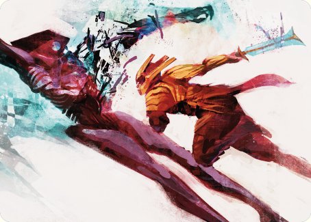 Hexgold Slash Art Card [Phyrexia: All Will Be One Art Series] | L.A. Mood Comics and Games