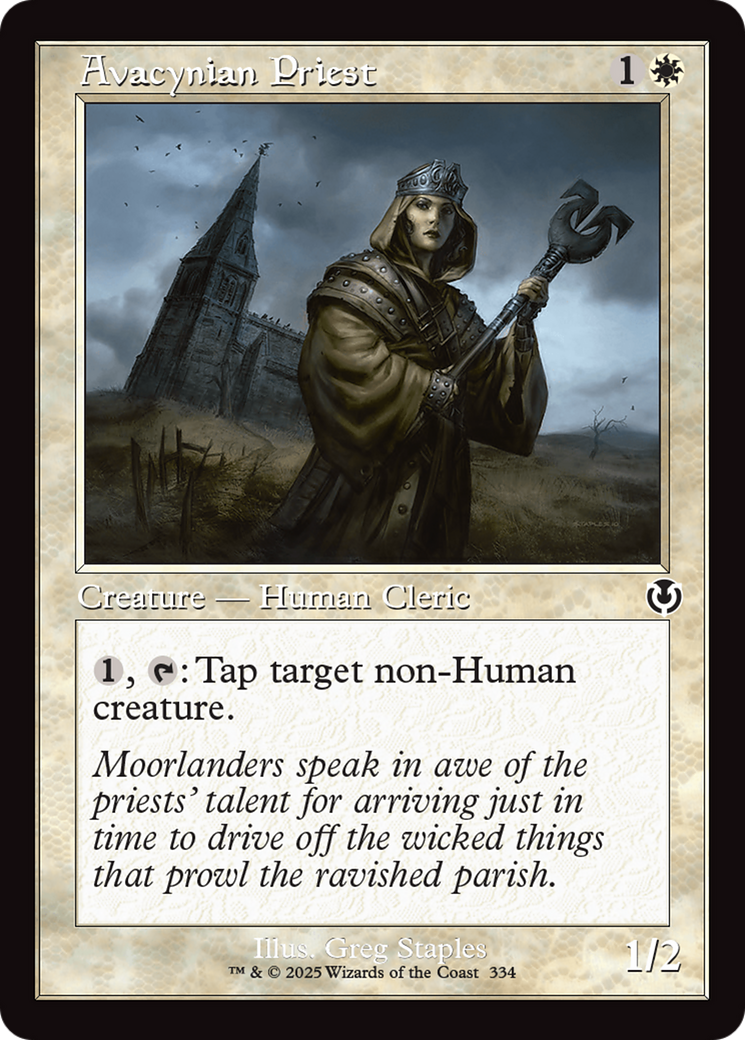 Avacynian Priest (Retro Frame) [Innistrad Remastered] | L.A. Mood Comics and Games