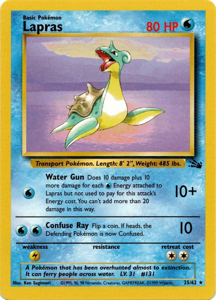 Lapras (25/62) [Fossil Unlimited] | L.A. Mood Comics and Games