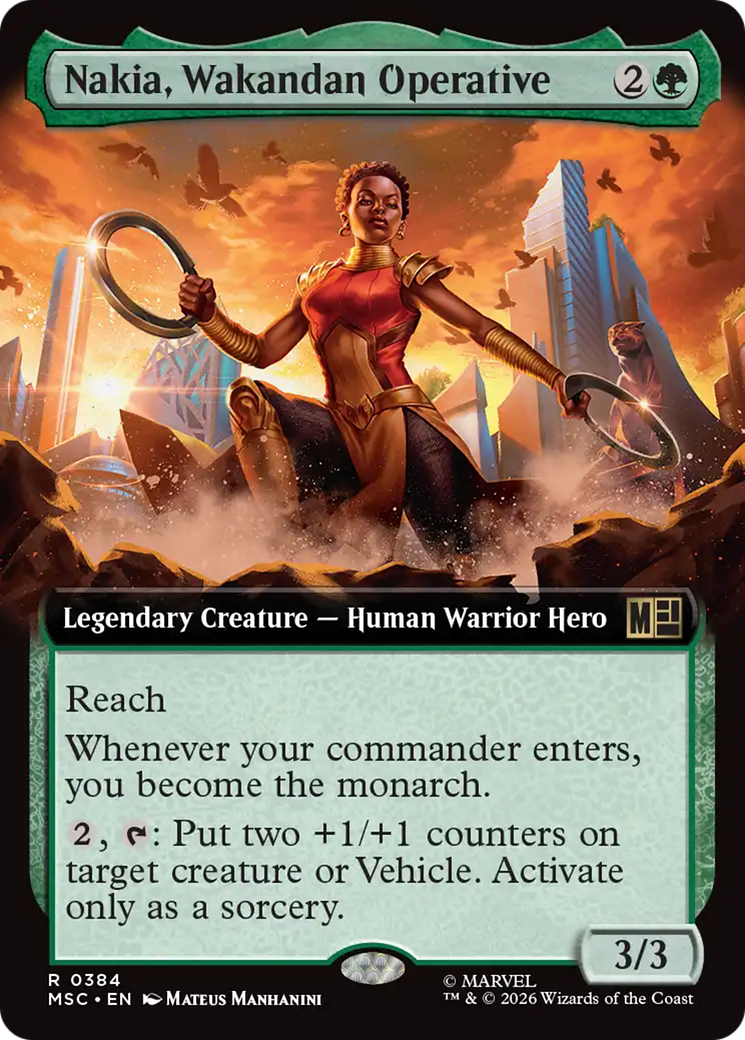Nakia, Wakandan Operative (Extended Art) [Marvel Super Heroes Commander] | L.A. Mood Comics and Games