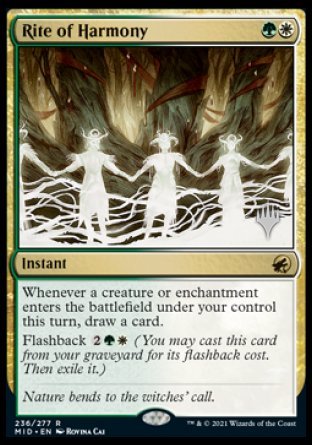 Rite of Harmony (Promo Pack) [Innistrad: Midnight Hunt Promos] | L.A. Mood Comics and Games