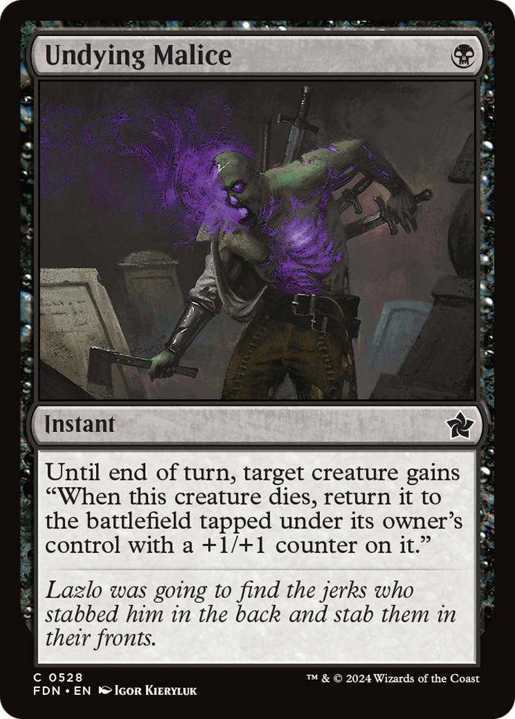 Undying Malice [Foundations] | L.A. Mood Comics and Games