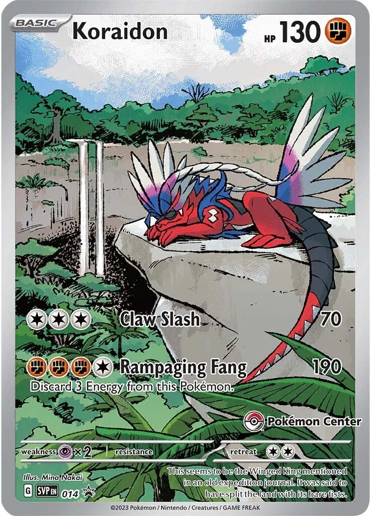 Koraidon (014) (Pokemon Center Exclusive) [Scarlet & Violet: Black Star Promos] | L.A. Mood Comics and Games