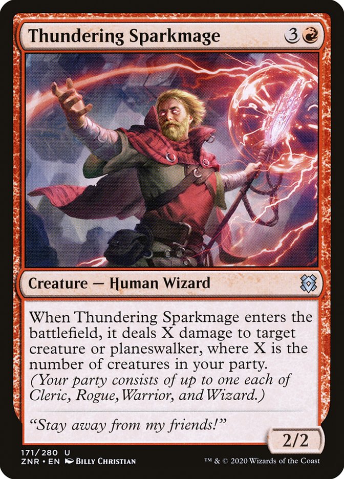 Thundering Sparkmage [Zendikar Rising] | L.A. Mood Comics and Games