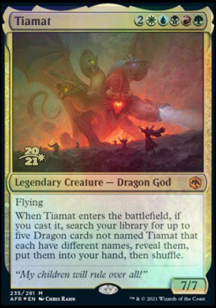 Tiamat [Dungeons & Dragons: Adventures in the Forgotten Realms Prerelease Promos] | L.A. Mood Comics and Games