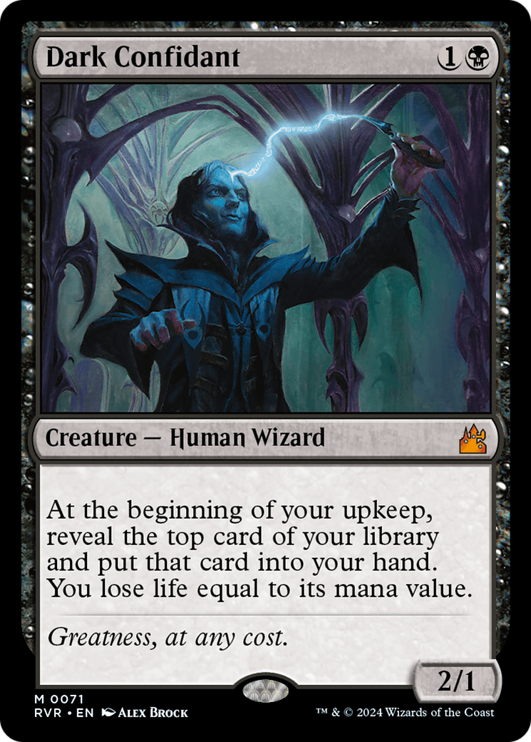 Dark Confidant [Ravnica Remastered] | L.A. Mood Comics and Games