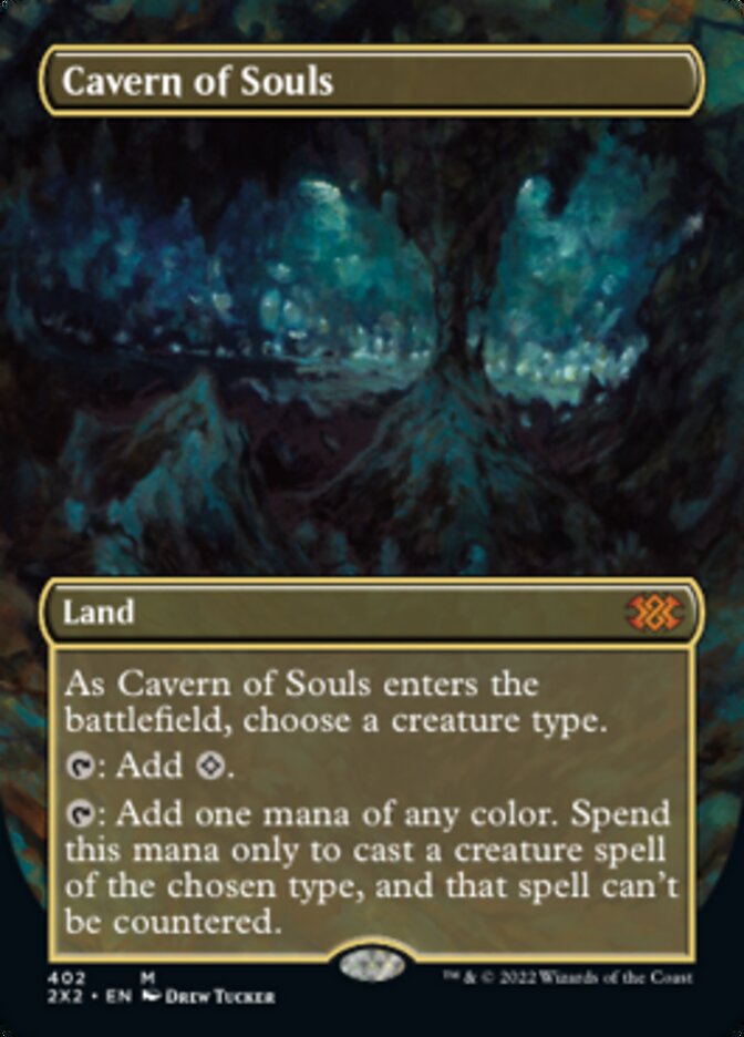 Cavern of Souls (Borderless Alternate Art) [Double Masters 2022] | L.A. Mood Comics and Games