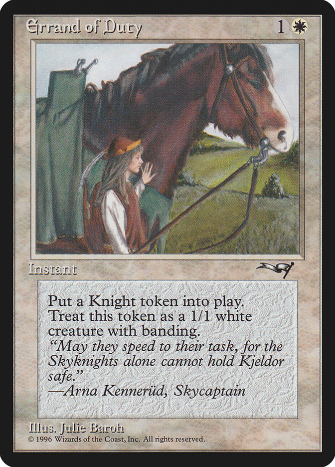 Errand of Duty (Horse) [Alliances] | L.A. Mood Comics and Games