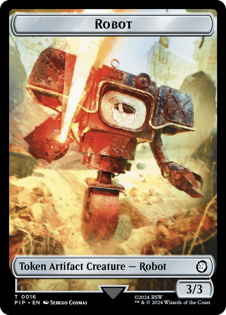 Energy Reserve // Robot Double-Sided Token [Fallout Tokens] | L.A. Mood Comics and Games