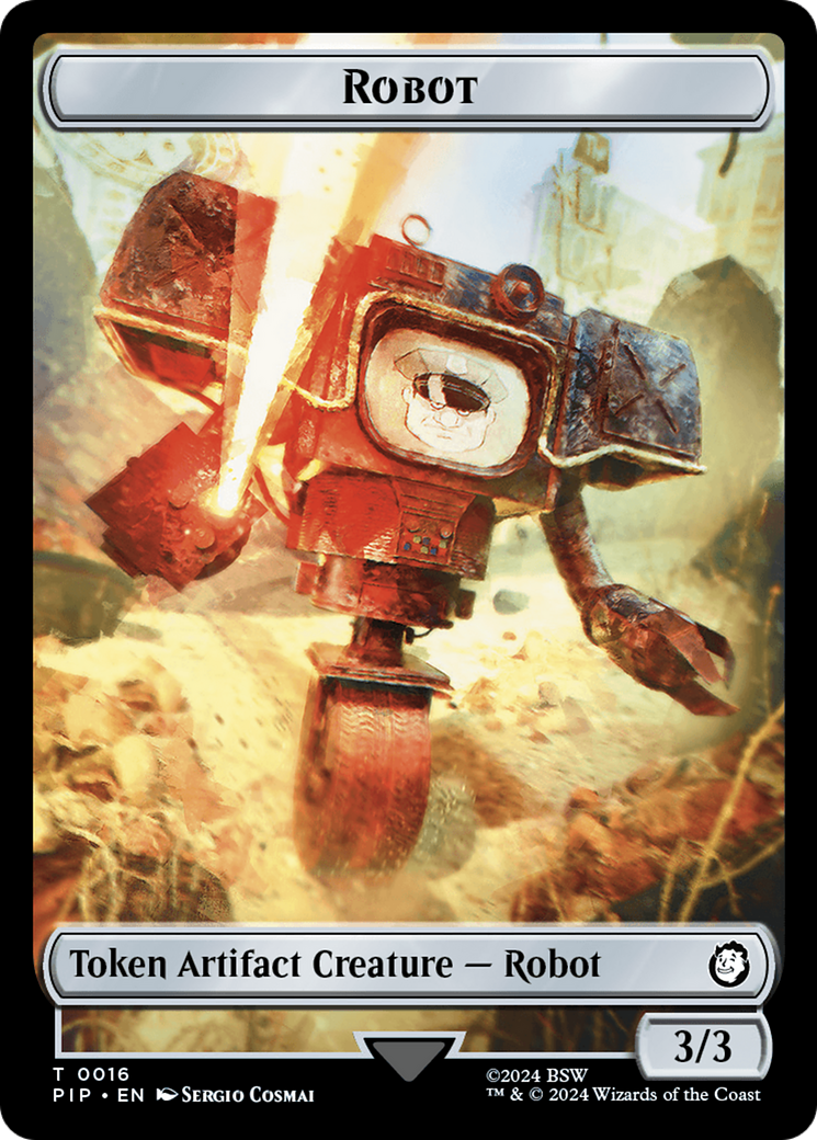 Radiation // Robot Double-Sided Token [Fallout Tokens] | L.A. Mood Comics and Games