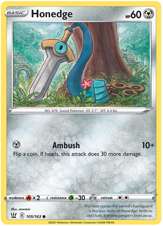 Honedge (105/163) [Sword & Shield: Battle Styles] | L.A. Mood Comics and Games