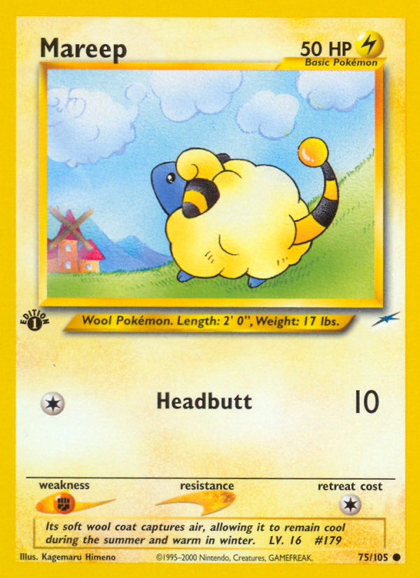 Mareep (75/105) [Neo Destiny 1st Edition] | L.A. Mood Comics and Games
