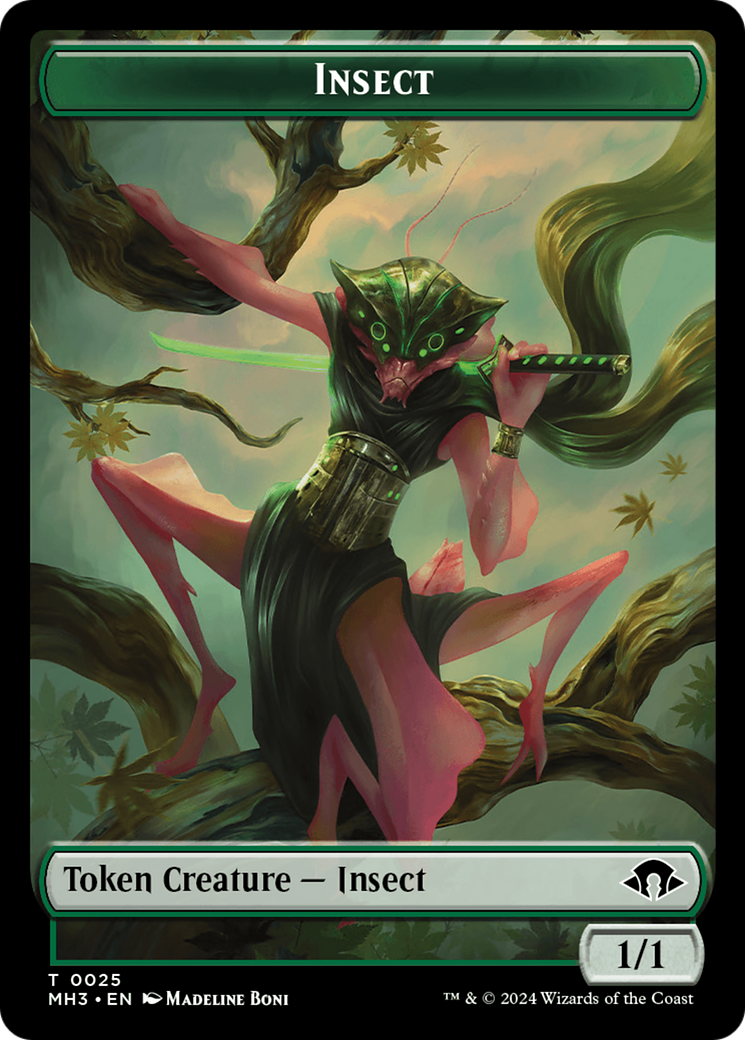 Insect Token (0025) [Modern Horizons 3 Tokens] | L.A. Mood Comics and Games