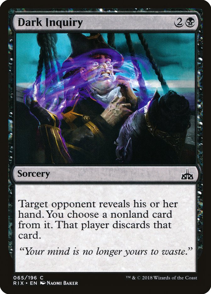 Dark Inquiry [Rivals of Ixalan] | L.A. Mood Comics and Games