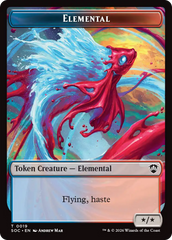 Elemental (0019) // Copy Double-Sided Token [Secrets of Strixhaven Commander Tokens] | L.A. Mood Comics and Games