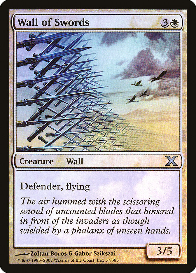 Wall of Swords (Premium Foil) [Tenth Edition] | L.A. Mood Comics and Games