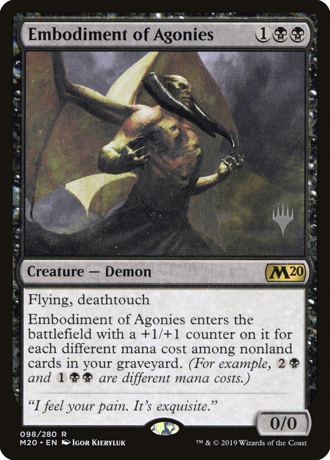 Embodiment of Agonies (Promo Pack) [Core Set 2020 Promos] | L.A. Mood Comics and Games