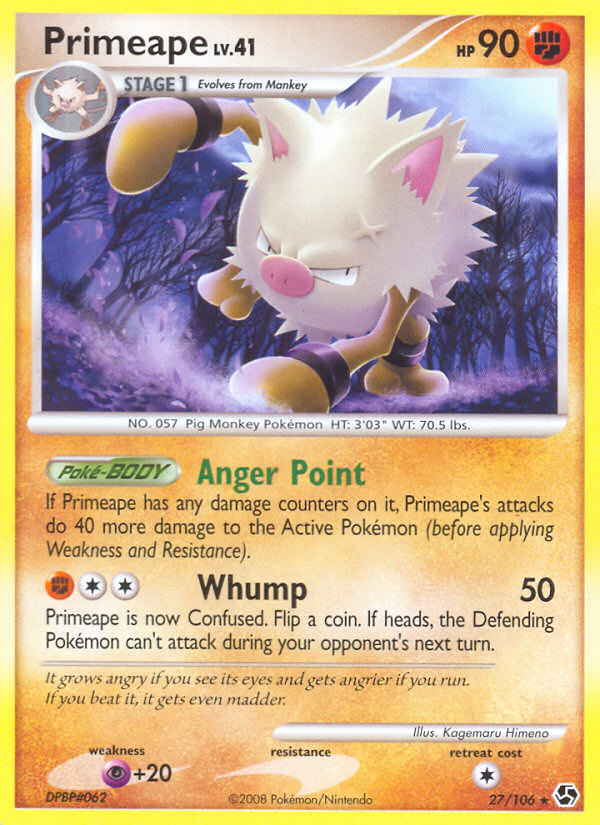 Primeape (27/106) [Diamond & Pearl: Great Encounters] | L.A. Mood Comics and Games