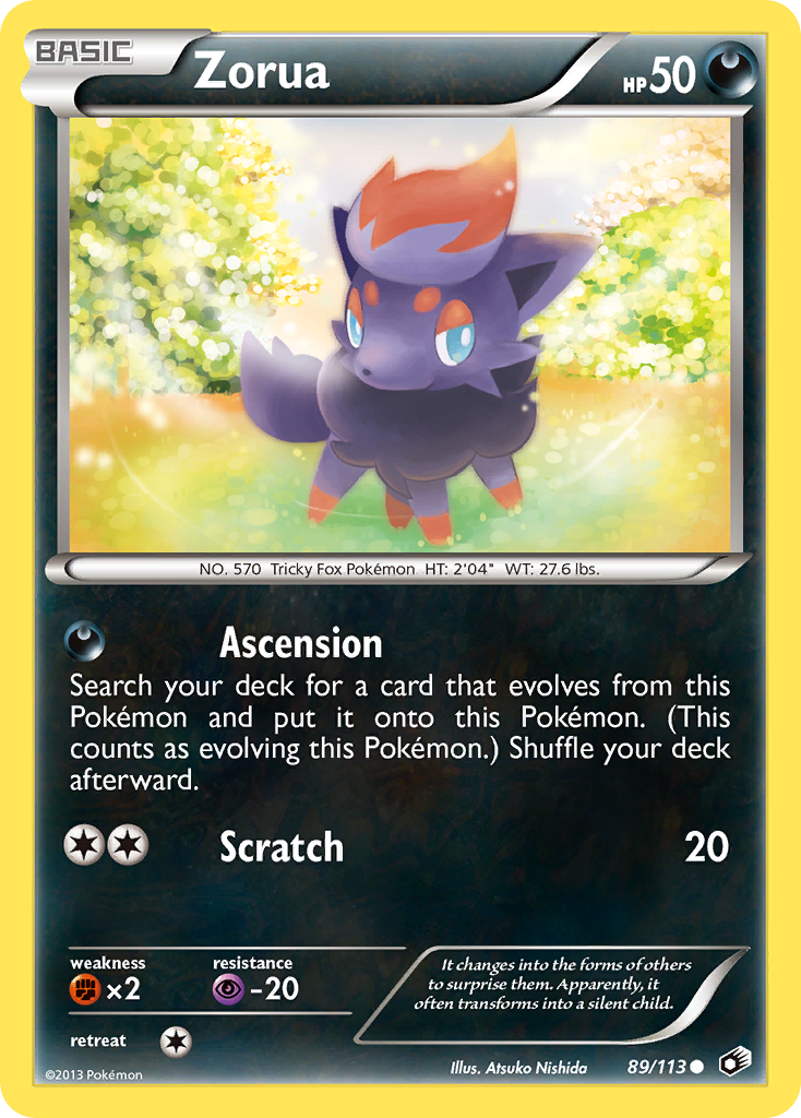 Zorua (89/113) [Black & White: Legendary Treasures] | L.A. Mood Comics and Games