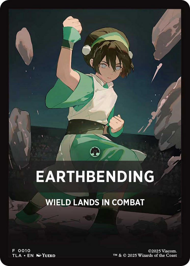 Earthbending Theme Card [Avatar: The Last Airbender Tokens] | L.A. Mood Comics and Games