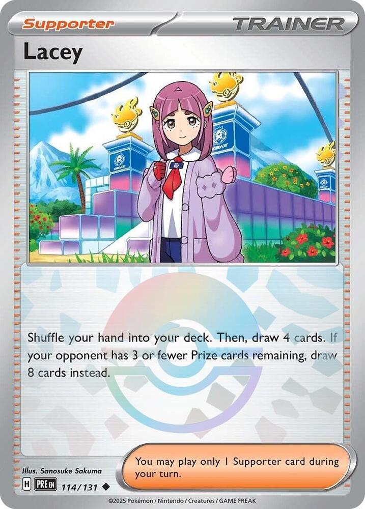 Lacey (114/131) (Poke Ball Pattern) [Scarlet & Violet: Prismatic Evolutions] | L.A. Mood Comics and Games