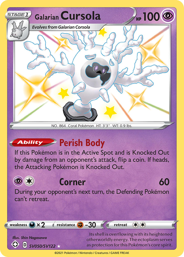 Galarian Cursola (SV050/SV122) [Sword & Shield: Shining Fates] | L.A. Mood Comics and Games