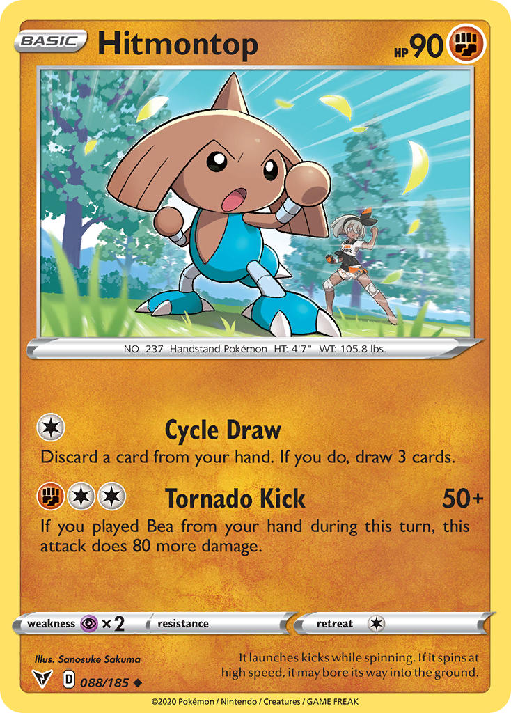 Hitmontop (088/185) [Sword & Shield: Vivid Voltage] | L.A. Mood Comics and Games