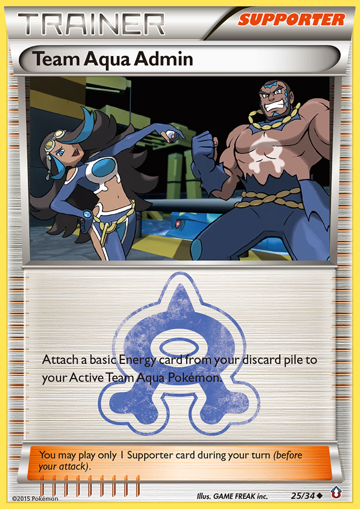 Team Aqua Admin (25/34) [XY: Double Crisis] | L.A. Mood Comics and Games