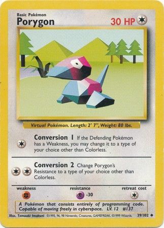 Porygon (39/102) [Base Set Unlimited] | L.A. Mood Comics and Games