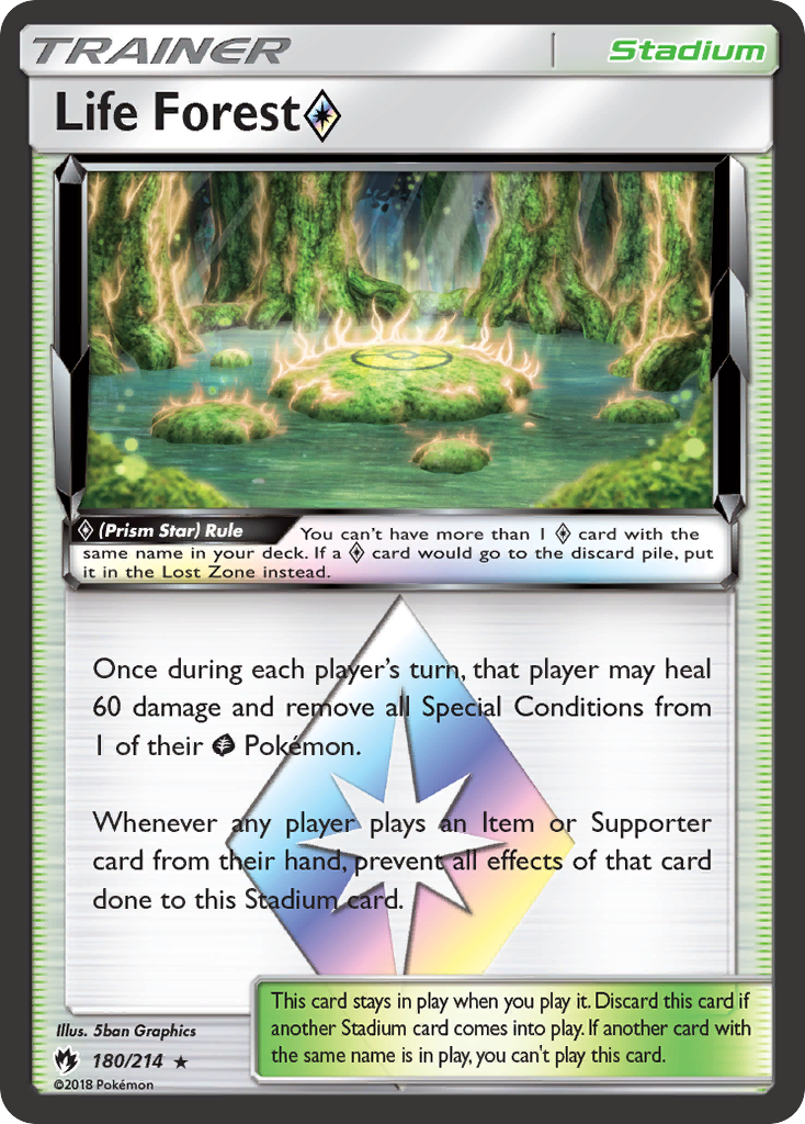 Life Forest (180/214) (Prism Star) [Sun & Moon: Lost Thunder] | L.A. Mood Comics and Games