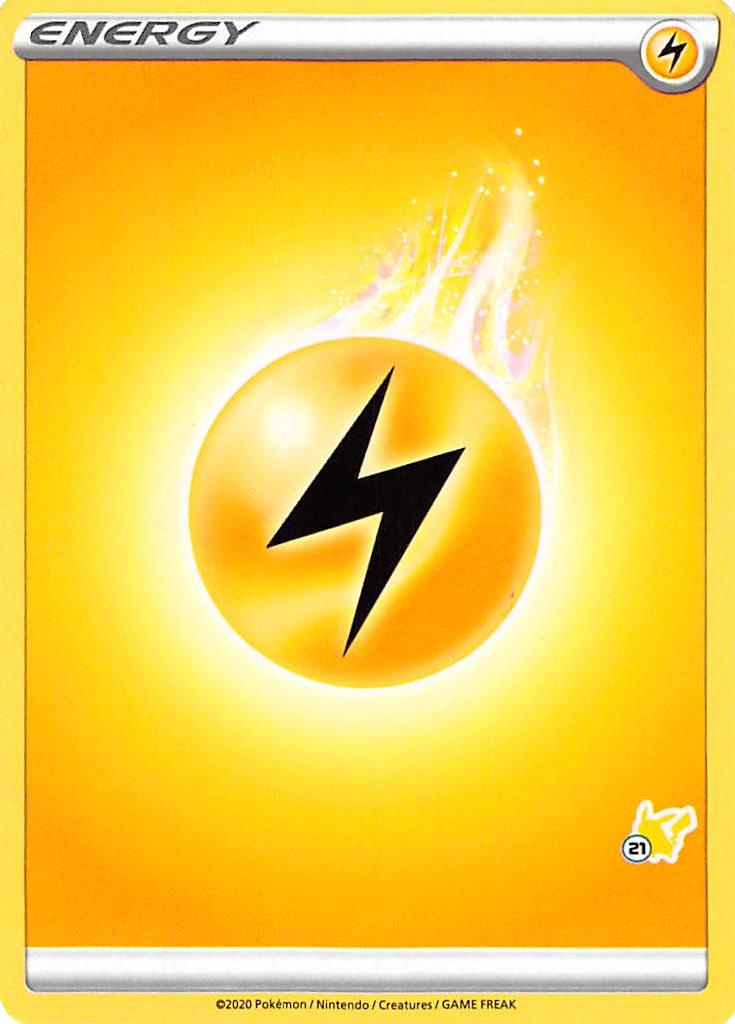 Lightning Energy (Pikachu Stamp #21) [Battle Academy 2022] | L.A. Mood Comics and Games