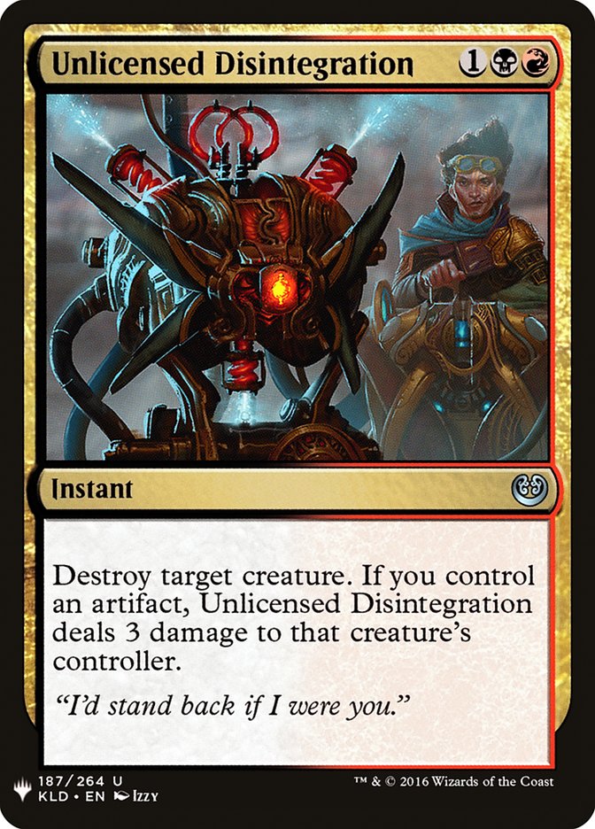 Unlicensed Disintegration [Mystery Booster] | L.A. Mood Comics and Games